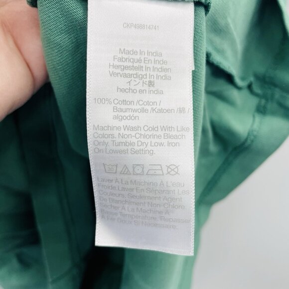 Madewell Womens Small The Perfect Crewneck Tee in Allday Jersey in Green 2350 - Picture 9 of 9